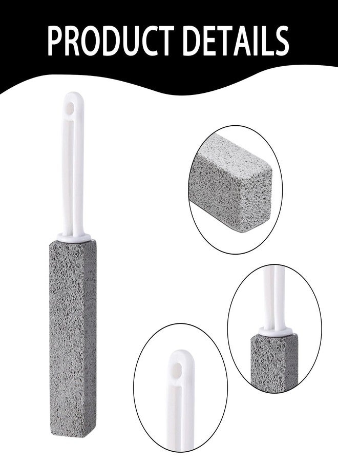 Suny Smiling 10 Pcs Pumice Stone Toilet Bowl Cleaner with Handle,High-Density Natural Pumice,Scratch-Free,Effectively Removes Hard Water Rings,Rust,Calcium for Bathtubs,Sinks,Pools, Grills,Ceramic Surfaces - Image 3